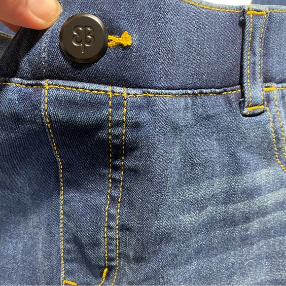 Betabrand Cotton Viscose Blend 4 Pocket Denim Pull On Woman’s Yoga Pants L - Picture 9 of 15